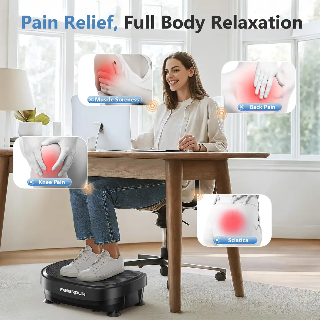 9-Mode Vibration Plate – Compact & Portable Design