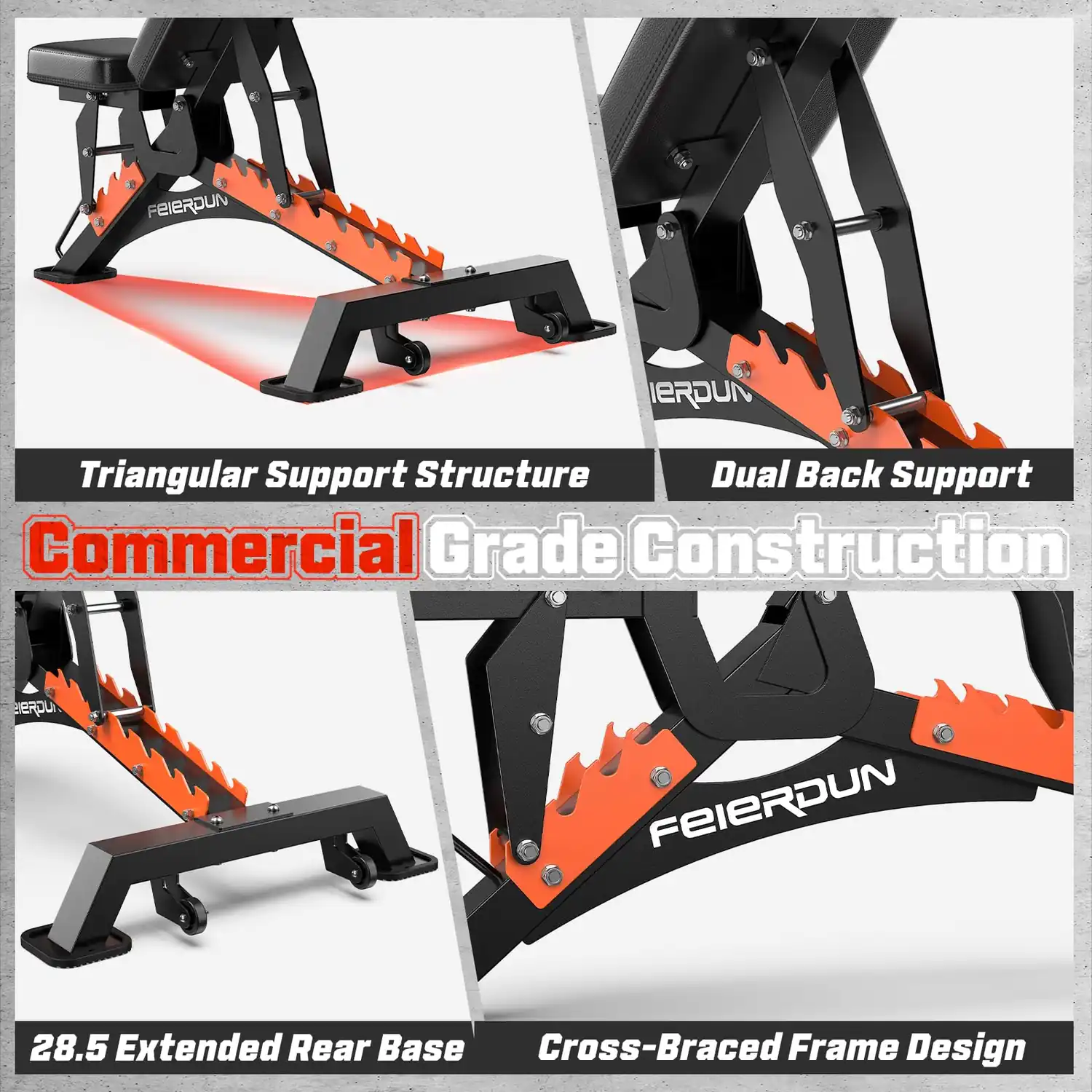 Adjustable Weight Bench – Adjustable 9+4 Angle Combinations