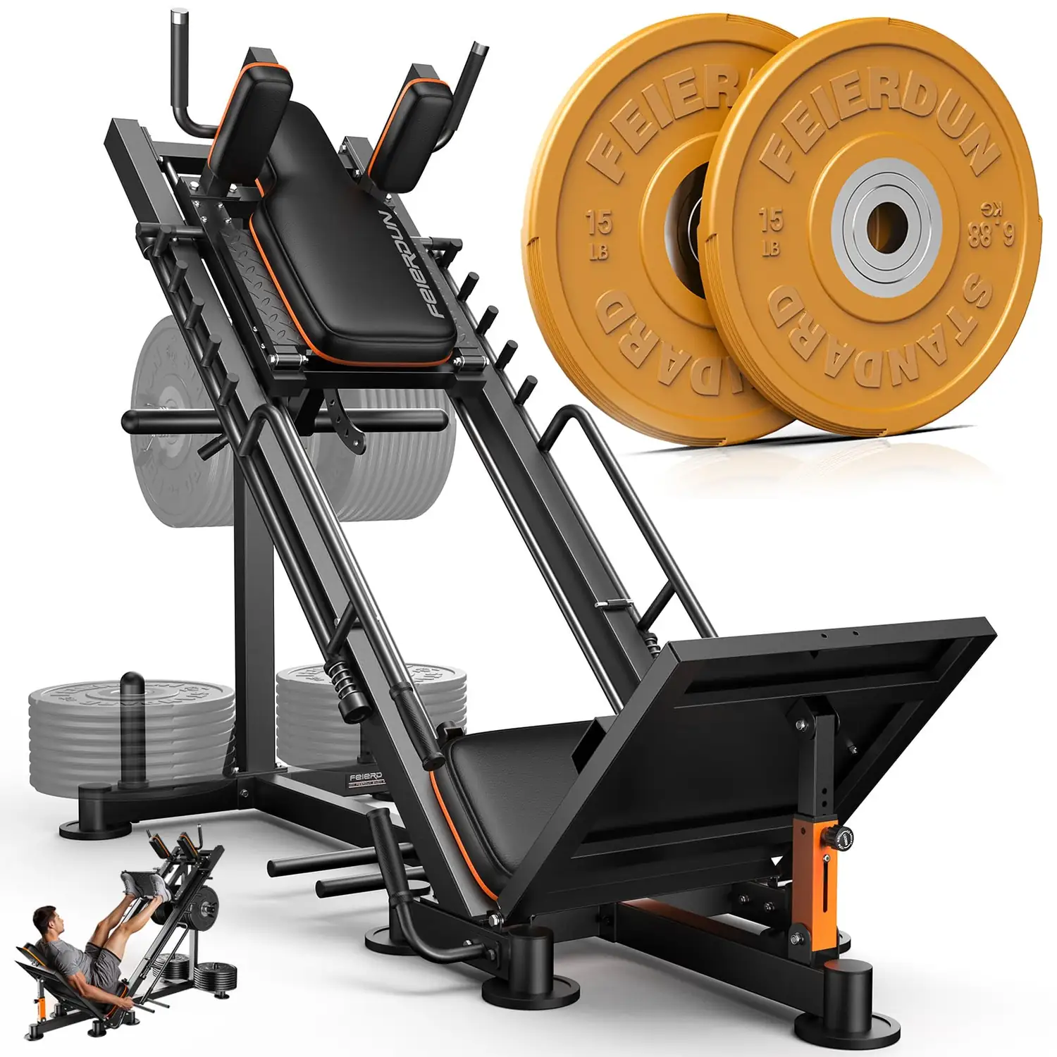 3-in-1 Leg Press Hack Squat