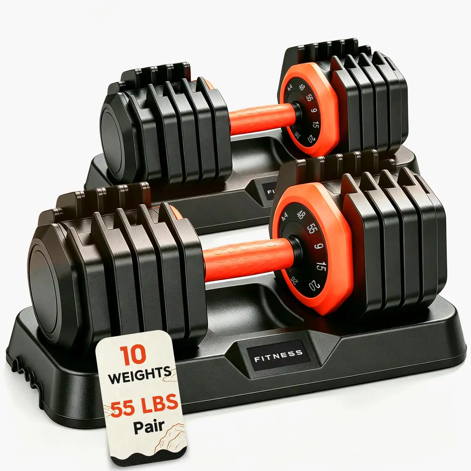 Quick-Adjust Dumbbell Set